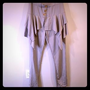 Skirted legging silver/grey